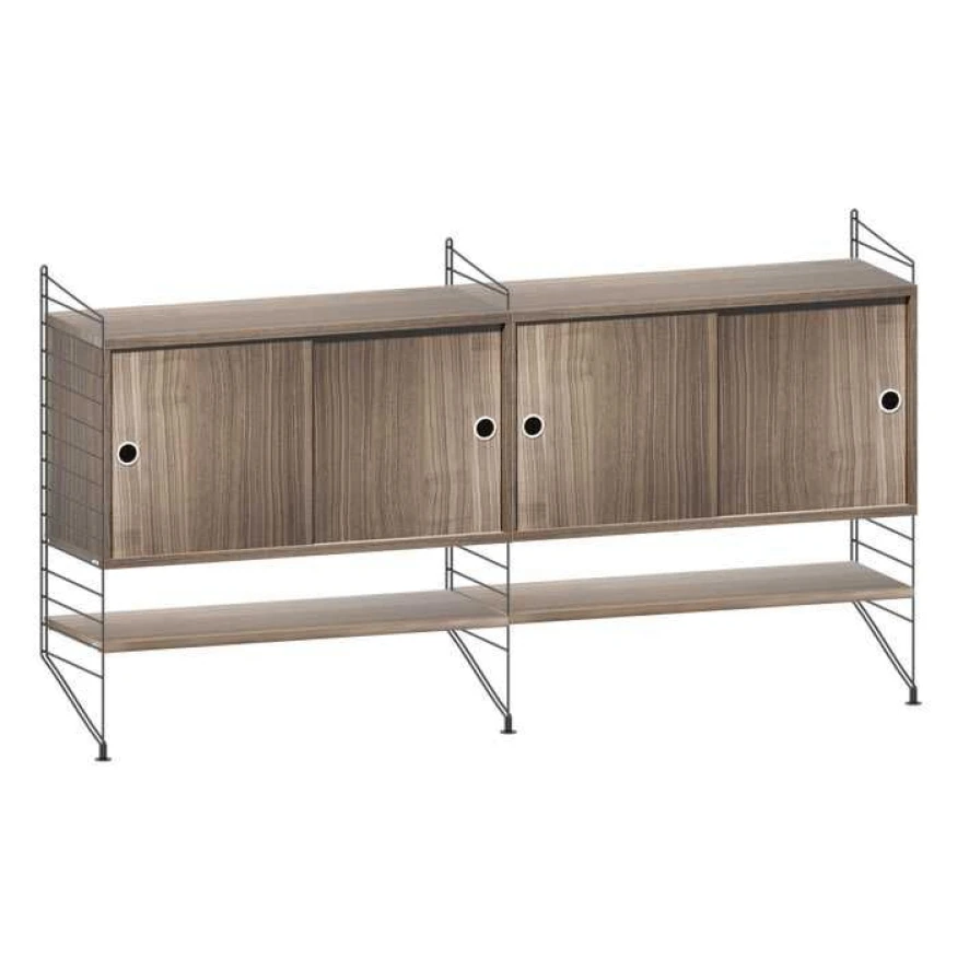 String Furniture Dressoir Medium, Zwart/walnoot 12 String Furniture Dressoir Medium, Zwart/walnoot - Afbeelding 12