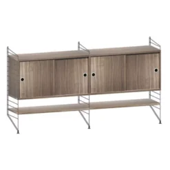 String Furniture Dressoir Medium, Zwart/walnoot