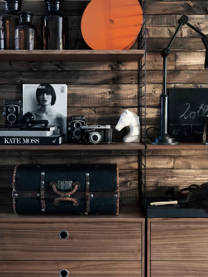 String Furniture Dressoir Medium, Zwart/walnoot 9 String Furniture Dressoir Medium, Zwart/walnoot - Afbeelding 9