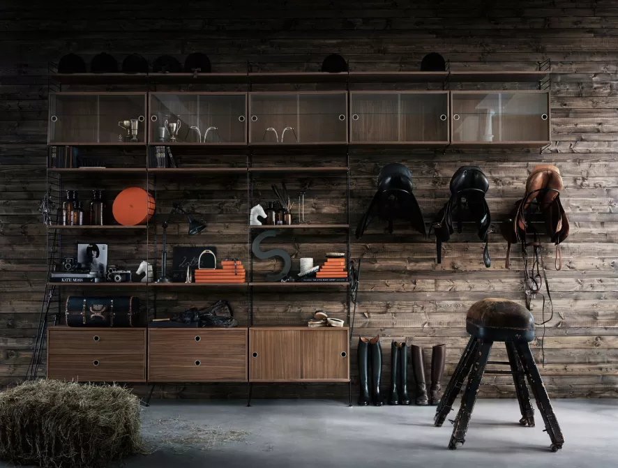 String Furniture Dressoir Medium, Zwart/walnoot 8 String Furniture Dressoir Medium, Zwart/walnoot - Afbeelding 8