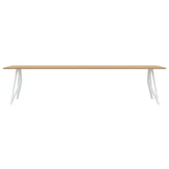 Studio HENK Butterfly Tafel 260x100 Wit Frame, Hardwax Light 3041, Rechte Hoeken