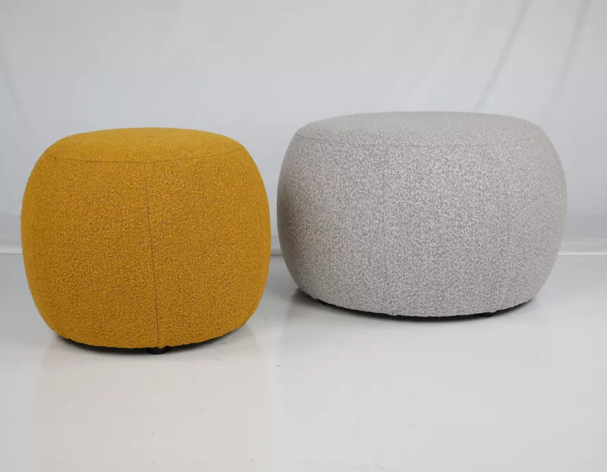 Studio Zondag Maan Poef 80 Grijs 4 Studio Zondag Maan Poef 80 Grijs - Afbeelding 4