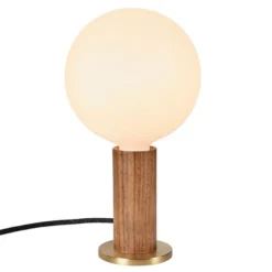 Tala LED Knuckle Tafellamp Met Sphere Lichtbron Walnoot