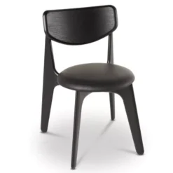 Tom Dixon Slab Side Chair Stoel Gestoffeerd Zwart