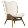 Umage A Conversation Piece Tall Fauteuil Donker Eiken, Teddy White