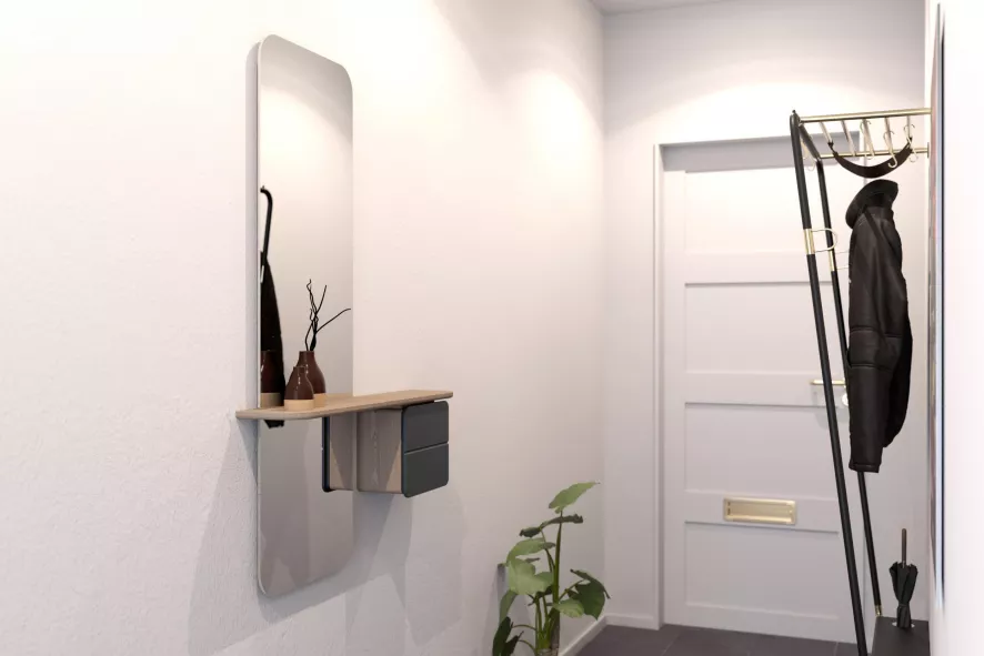 Umage One More Look Spiegel Naturel Eiken Solid Oak 5 Umage One More Look Spiegel Naturel Eiken Solid Oak - Afbeelding 5