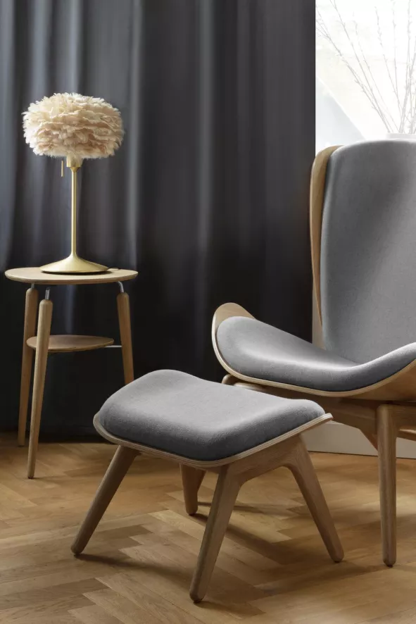 Umage The Reader Voetenbank Naturel Eiken, Teddy White 3 Umage The Reader Voetenbank Naturel Eiken, Teddy White - Afbeelding 3