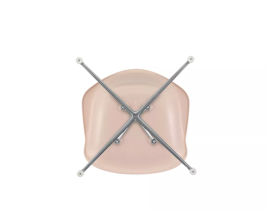 Vitra DAL Stoel Met Gepolijst Aluminium Onderstel, Zacht Rose 6 Vitra DAL Stoel Met Gepolijst Aluminium Onderstel, Zacht Rose - Afbeelding 6