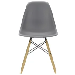 Vitra Eames DSW Stoel Geelachtig Esdoorn Onderstel, Graniet Grijs