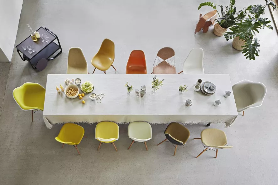 Vitra Eames DSW Stoel Geelachtig Esdoorn Onderstel, Graniet Grijs 3 Vitra Eames DSW Stoel Geelachtig Esdoorn Onderstel, Graniet Grijs - Afbeelding 3