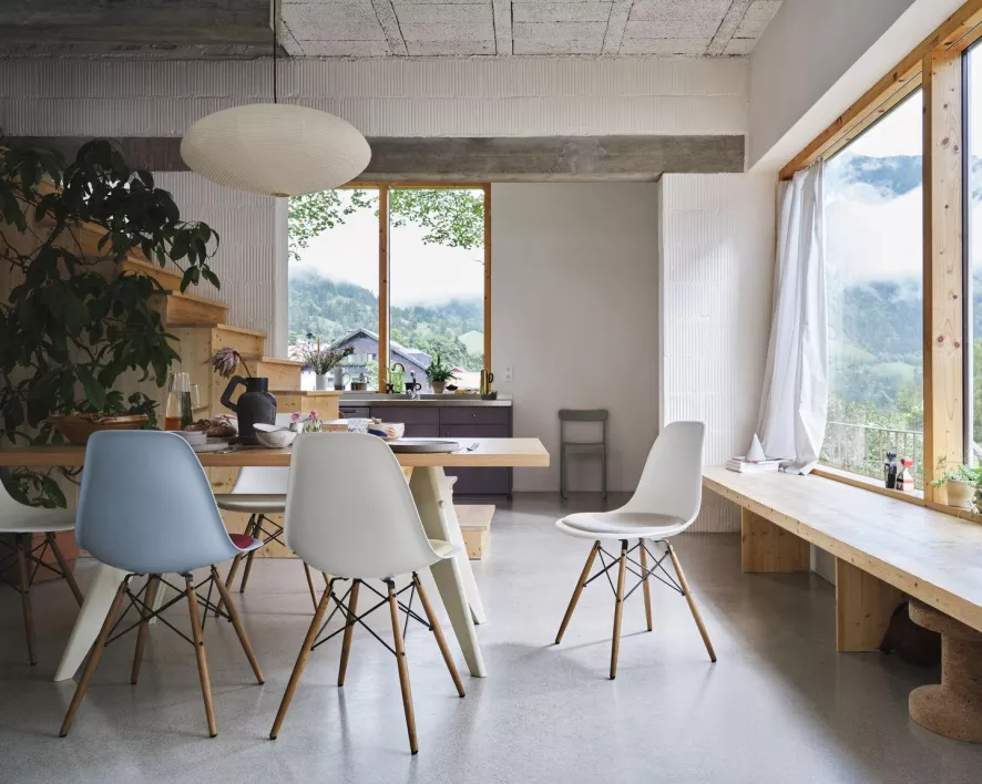 Vitra Eames DSW Stoel Geelachtig Esdoorn Onderstel, Graniet Grijs 6 Vitra Eames DSW Stoel Geelachtig Esdoorn Onderstel, Graniet Grijs - Afbeelding 6