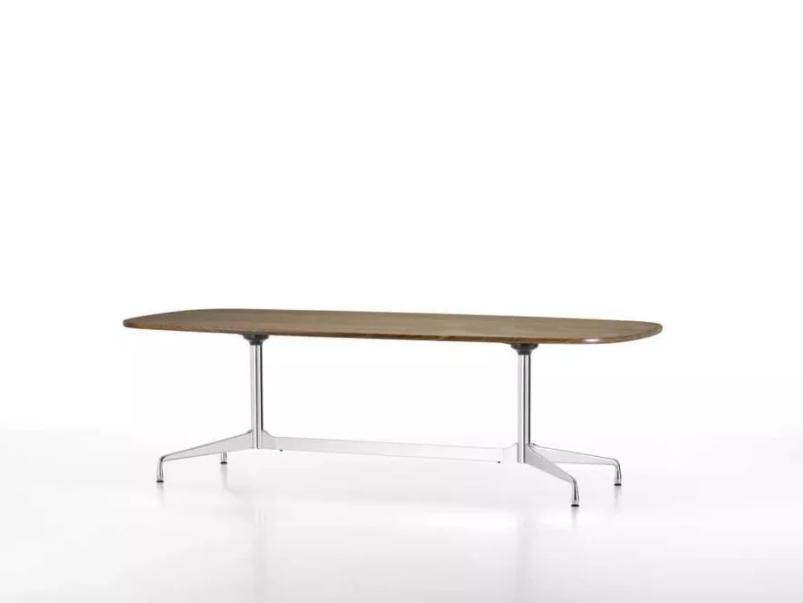 Vitra Eames Segmented Tafel 240 Chroom Eiken Naturel 3 Vitra Eames Segmented Tafel 240 Chroom Eiken Naturel - Afbeelding 3