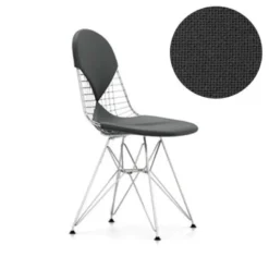 Vitra Eames Wire Chair DKR-2 Stoel Verchroomd Onderstel Hopsak 05