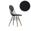 Vitra Eames Wire Chair DKW-2 Stoel Met Donker Esdoorn Onderstel, Hopsak 66