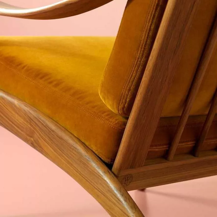 Warm Nordic Lean Back Fauteuil Teak Balder 982 2 Warm Nordic Lean Back Fauteuil Teak Balder 982 - Afbeelding 2