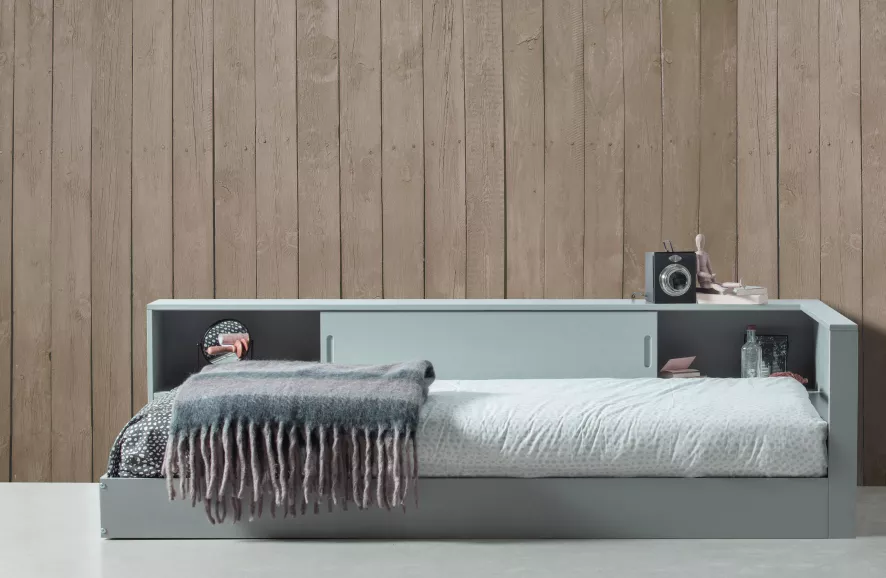 WOOOD Exclusive Connect Bed 90x200 Betongrijs 8 WOOOD Exclusive Connect Bed 90x200 Betongrijs - Afbeelding 8