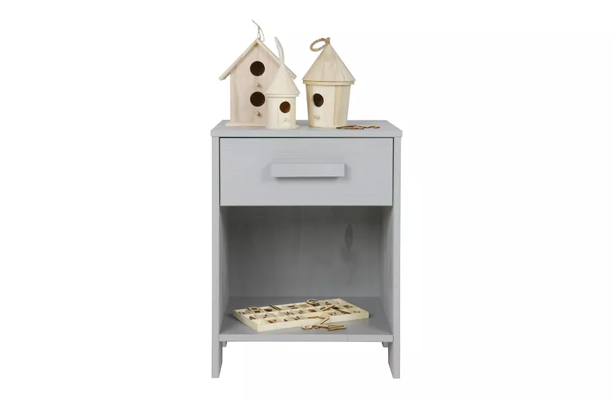 WOOOD Exclusive Dennis Nachtkastje Steel Grey 10 WOOOD Exclusive Dennis Nachtkastje Steel Grey - Afbeelding 10