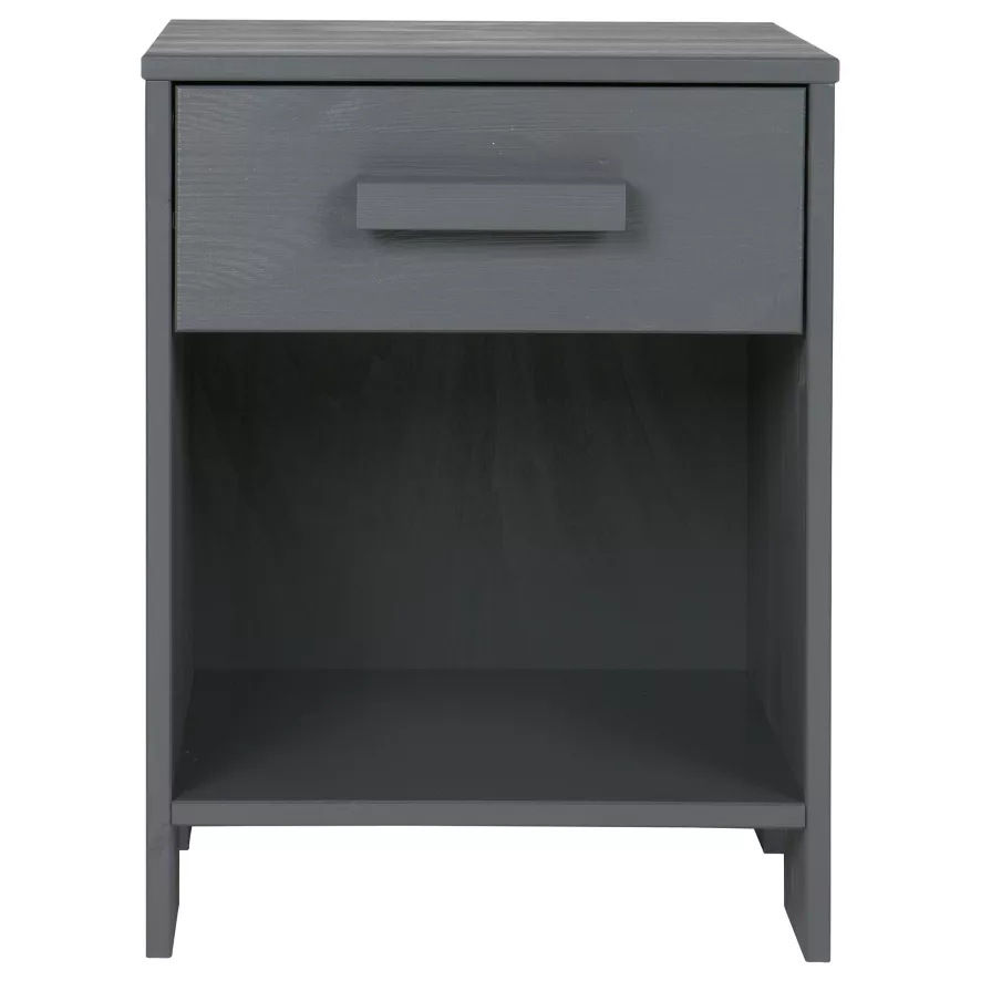 WOOOD Exclusive Dennis Nachtkastje Steel Grey 1 WOOOD Exclusive Dennis Nachtkastje Steel Grey