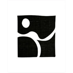 WOOOD Exclusive Simple Black Art Poster Wanddecoratie 30x40