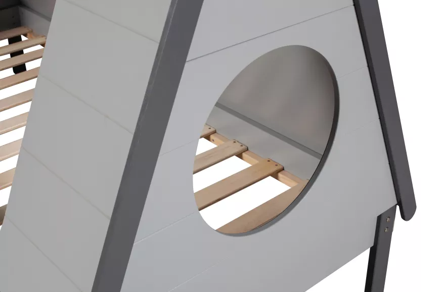 WOOOD Exclusive Tipi Kinderbed 90x200 Betongrijs 9 WOOOD Exclusive Tipi Kinderbed 90x200 Betongrijs - Afbeelding 9