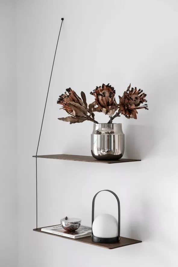 Woud Stedge Wandplank 60 White Pigmented Oak 8 Woud Stedge Wandplank 60 White Pigmented Oak - Afbeelding 8