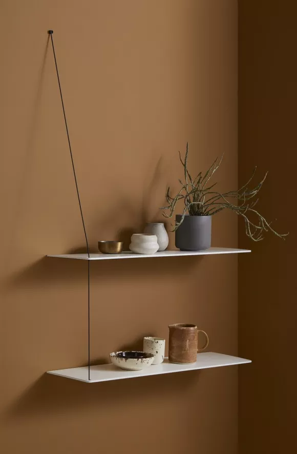 Woud Stedge Wandplank 60 White Pigmented Oak 3 Woud Stedge Wandplank 60 White Pigmented Oak - Afbeelding 3