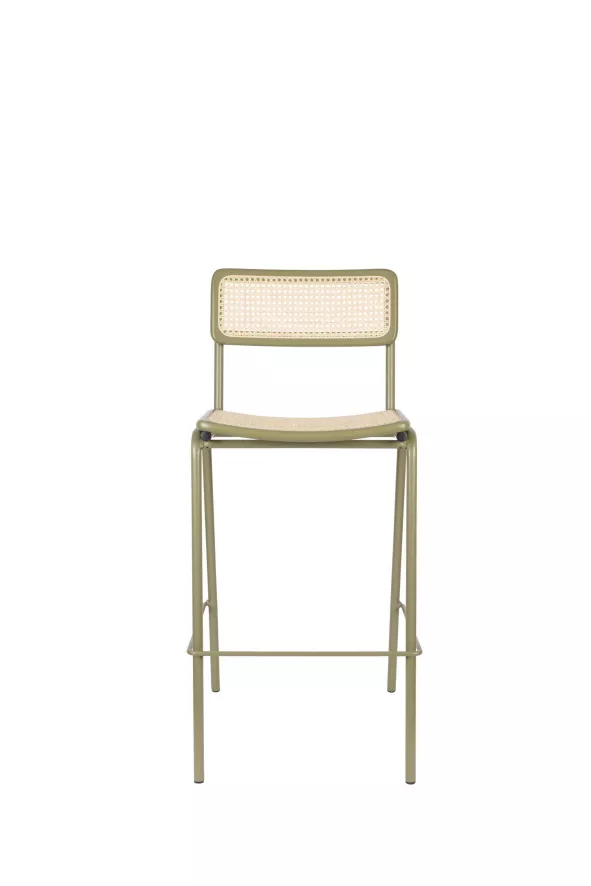 Zuiver Jort Barkruk Grijs/naturel 4 Zuiver Jort Barkruk Grijs/naturel - Afbeelding 4