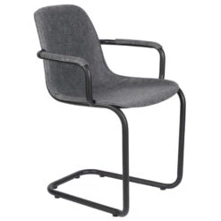 Zuiver Thirsty Stoel Met Armleuning Graphite Grey